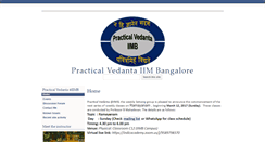 Desktop Screenshot of practicalvedantaiimb.com